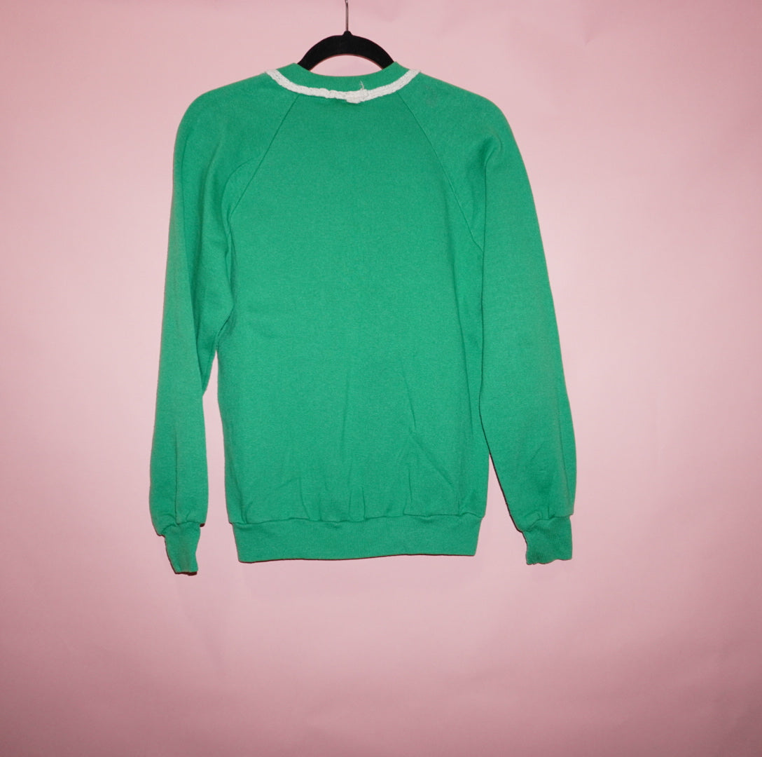 Teddy Sleighs vintage puffpaint Crewneck sweater