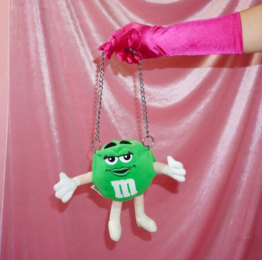 Ms. Green M&M plush purse